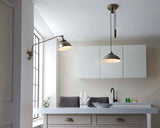 Pagazzi Madison Adjustable Antique Brass Wall Light