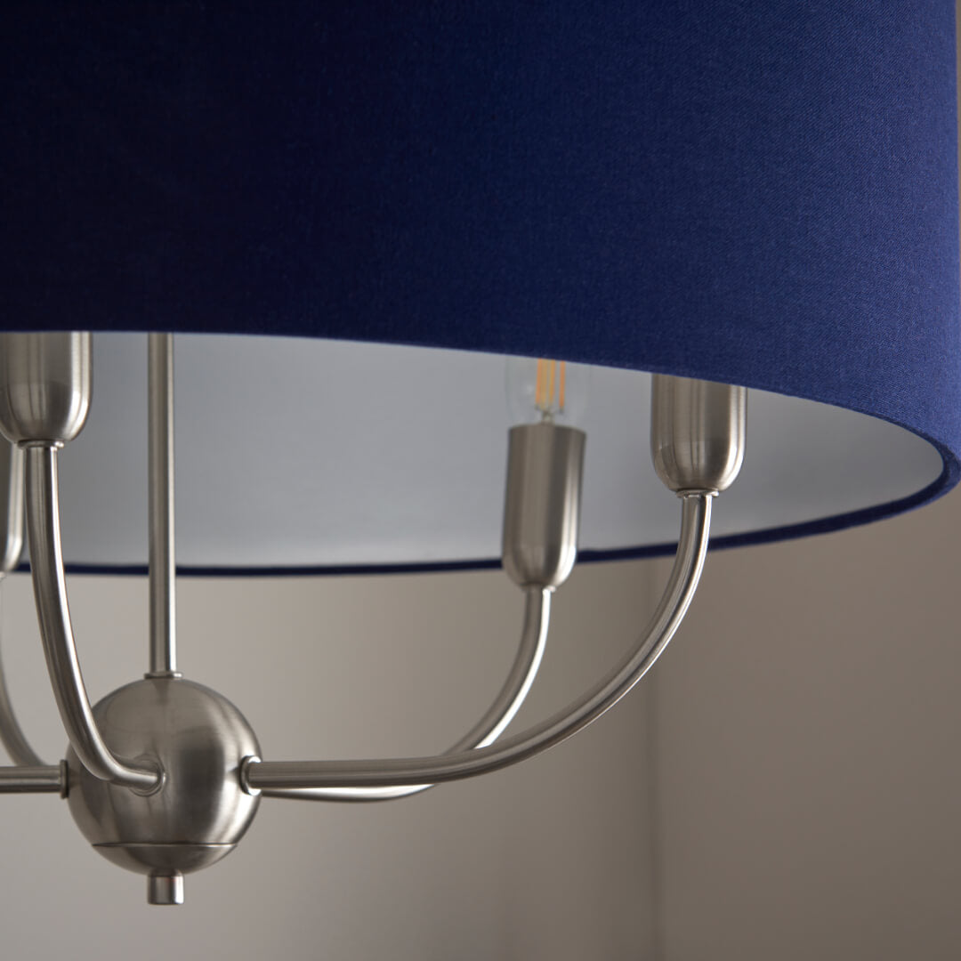 Pagazzi Maddie 5 Light Satin Nickel Ceiling Pendant