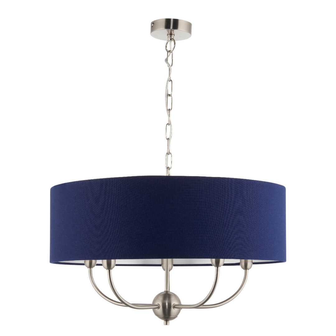 Pagazzi Maddie 5 Light Satin Nickel Ceiling Pendant