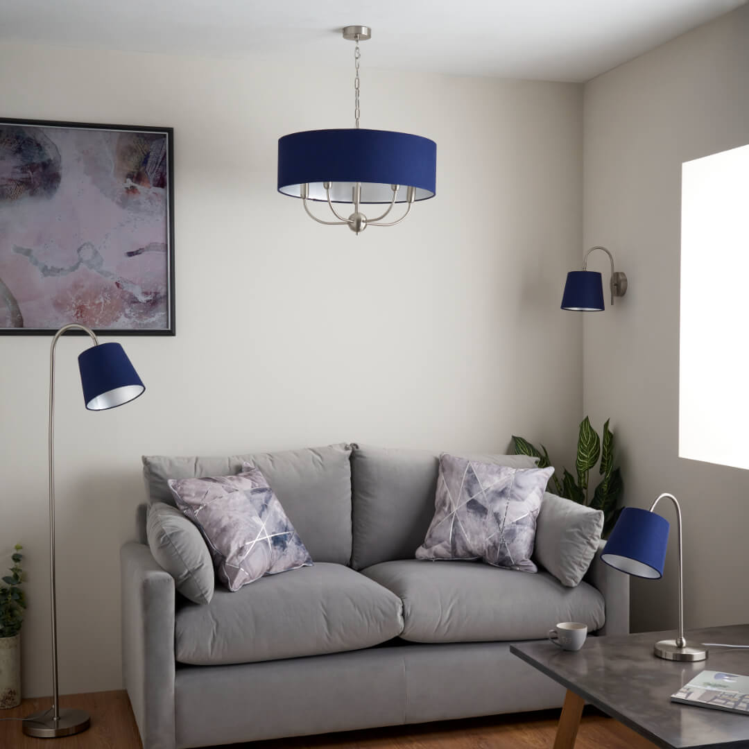 Pagazzi Maddie 5 Light Satin Nickel Ceiling Pendant