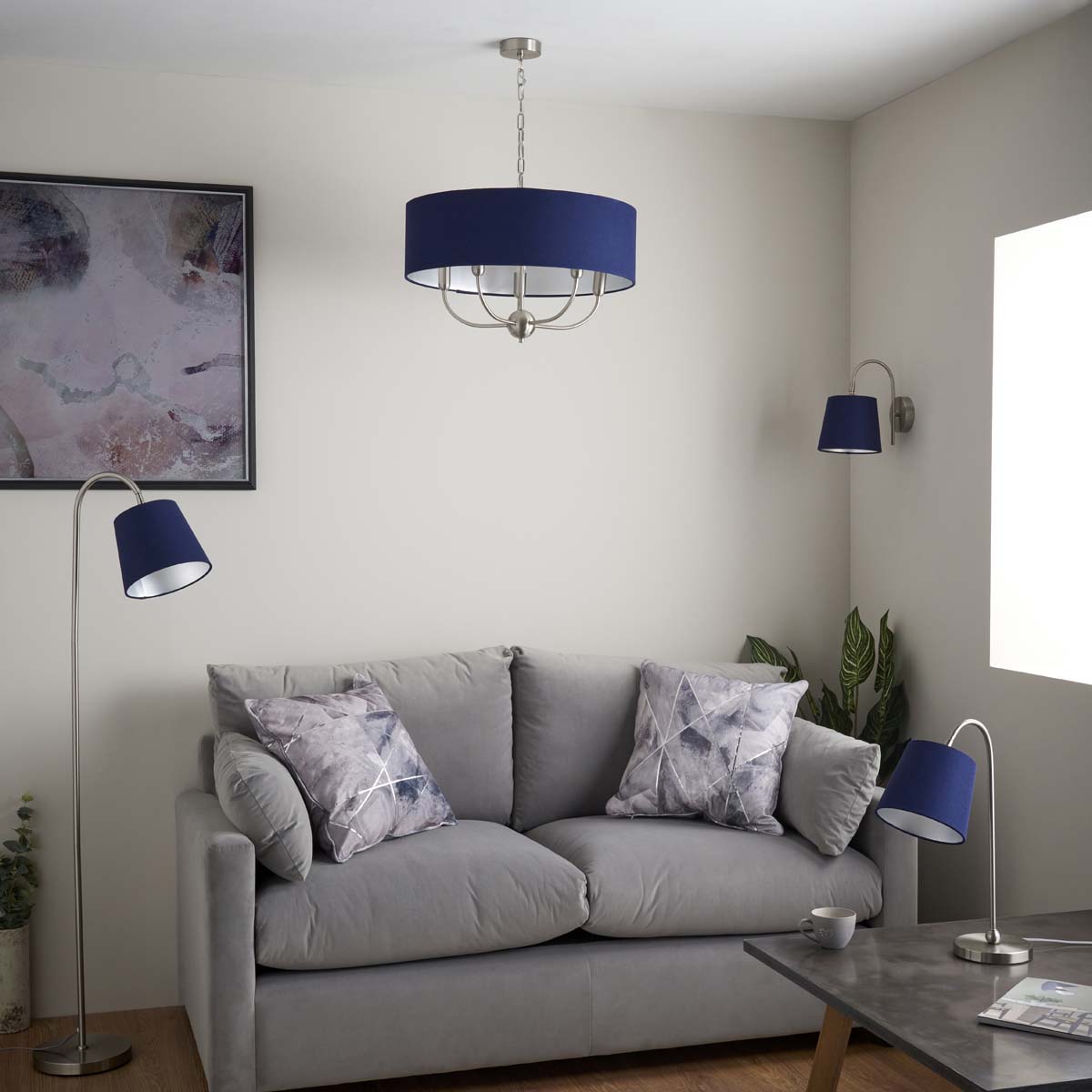 Pagazzi Maddie Satin Nickel Wall Light