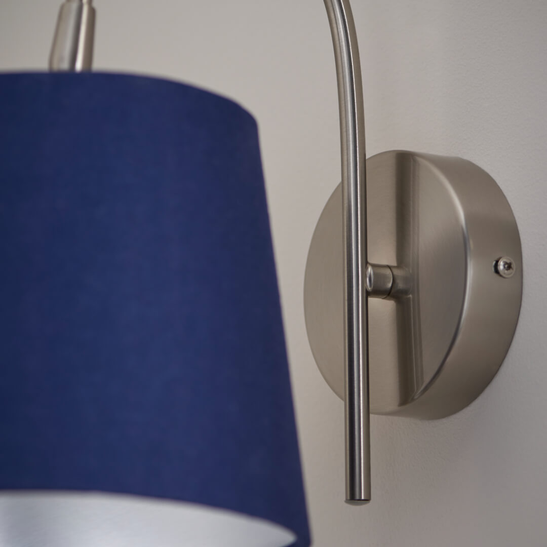 Pagazzi Maddie Satin Nickel Wall Light