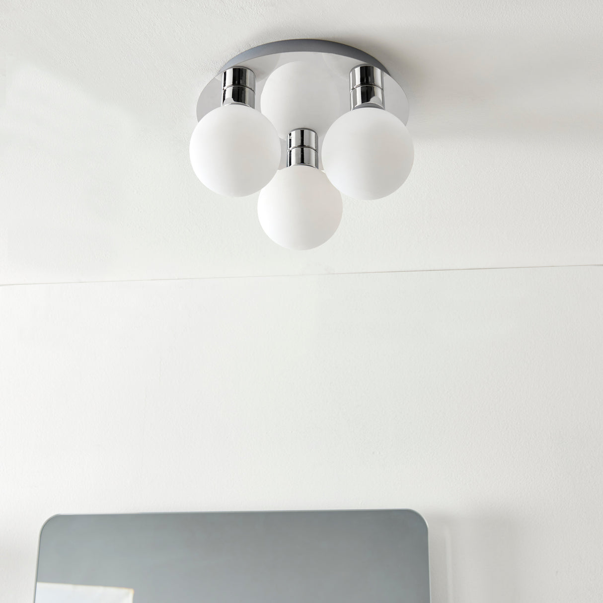 Pagazzi Tago 3 Light Semi Flush Ceiling Light