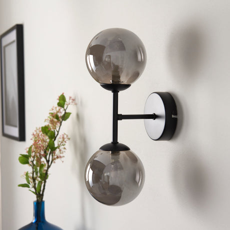 Pagazzi Reeko Matt Black Wall Light