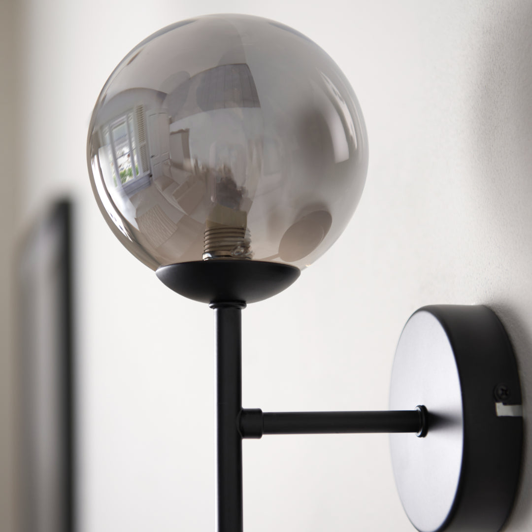 Pagazzi Reeko Matt Black Wall Light