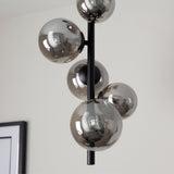 Pagazzi Reeko 5 Light Matte Black Ceiling Pendant