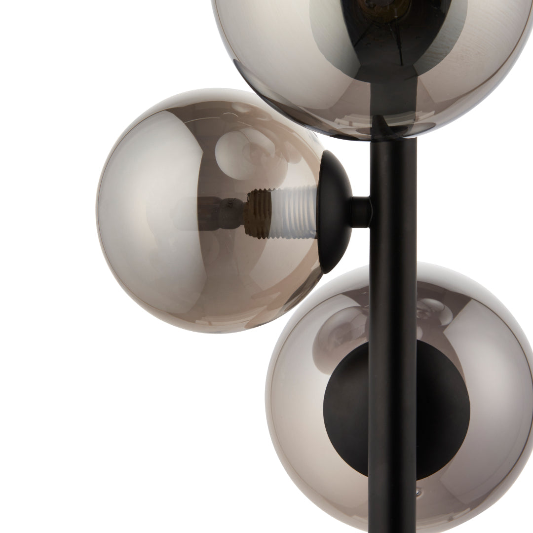 Pagazzi Reeko 5 Light Matte Black Ceiling Pendant