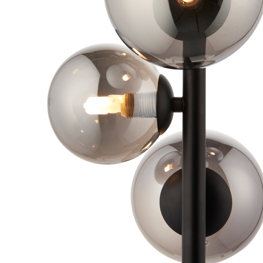Pagazzi Reeko 5 Light Matte Black Ceiling Pendant