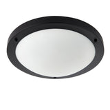 Pagazzi Toronto Matt Black IP44 Flush Ceiling Light