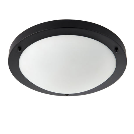 Pagazzi Toronto Matt Black IP44 Flush Ceiling Light