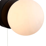 Pagazzi Toronto Matt Black IP44 Wall Light