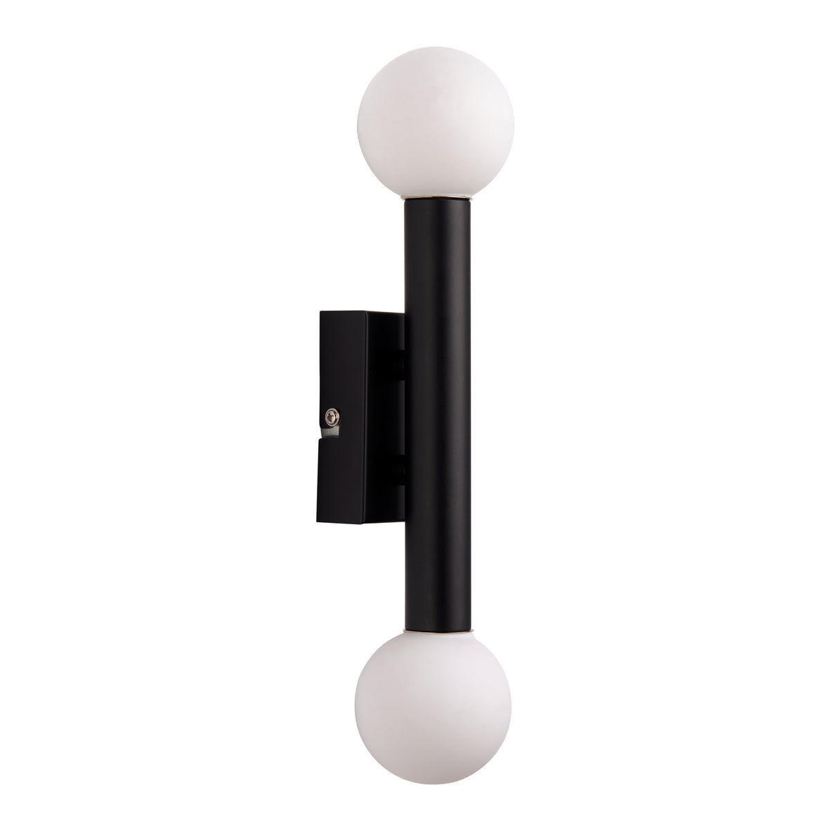 Pagazzi Toronto Matt Black IP44 2 Light Wall Light
