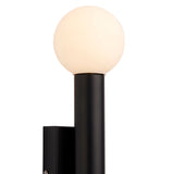 Pagazzi Toronto Matt Black IP44 2 Light Wall Light
