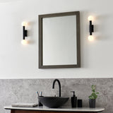 Pagazzi Toronto Matt Black IP44 2 Light Wall Light
