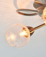 Pagazzi Callen Satin Nickel 3 Light Flush Ceiling Light