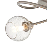 Pagazzi Callen Satin Nickel 3 Light Flush Ceiling Light