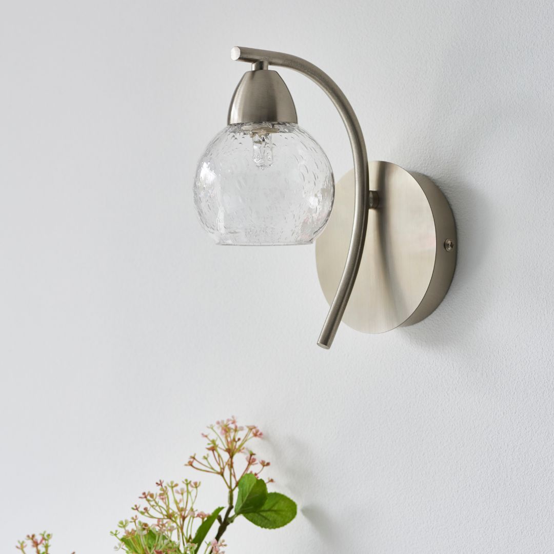 Pagazzi Callen Satin Nickel Wall Light