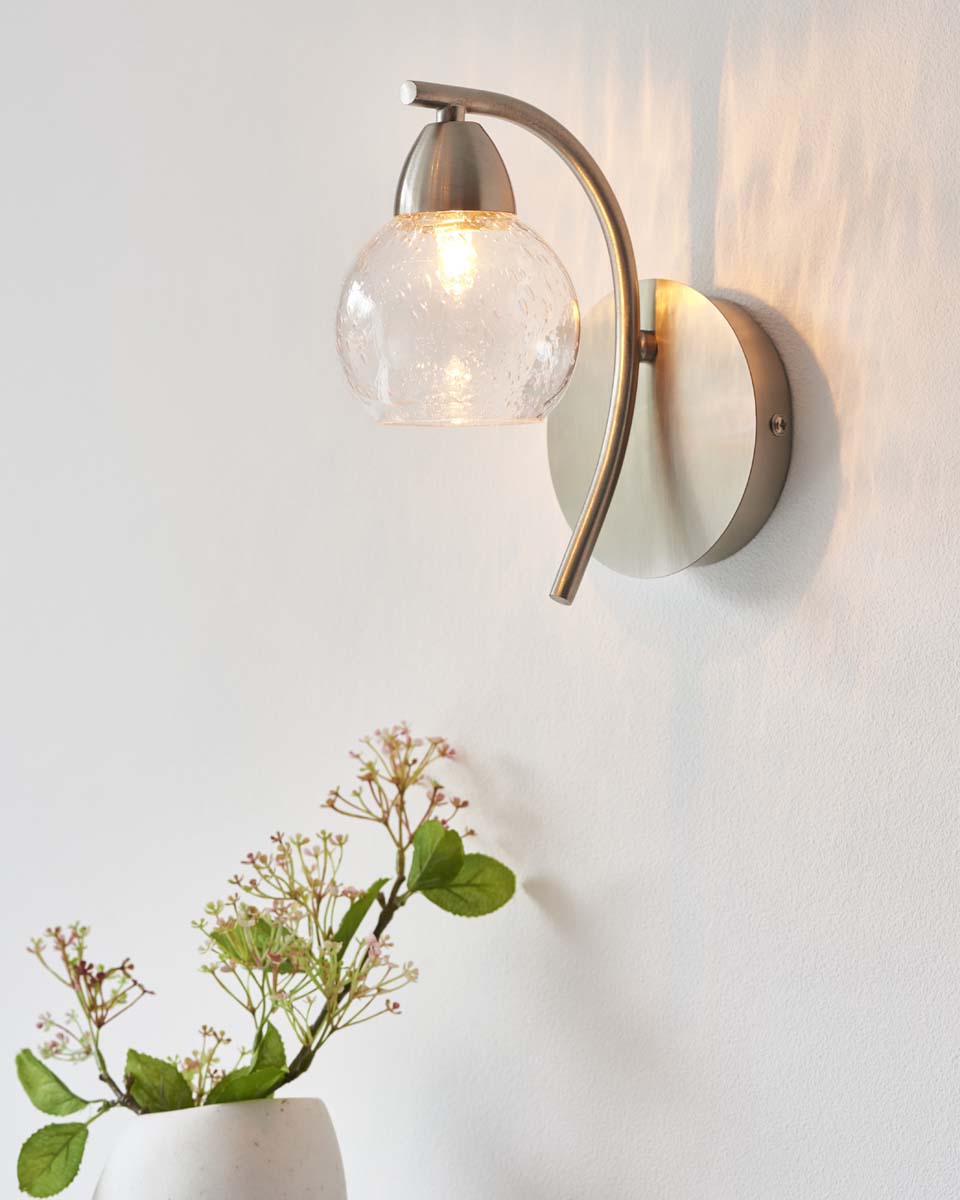 Pagazzi Callen Satin Nickel Wall Light