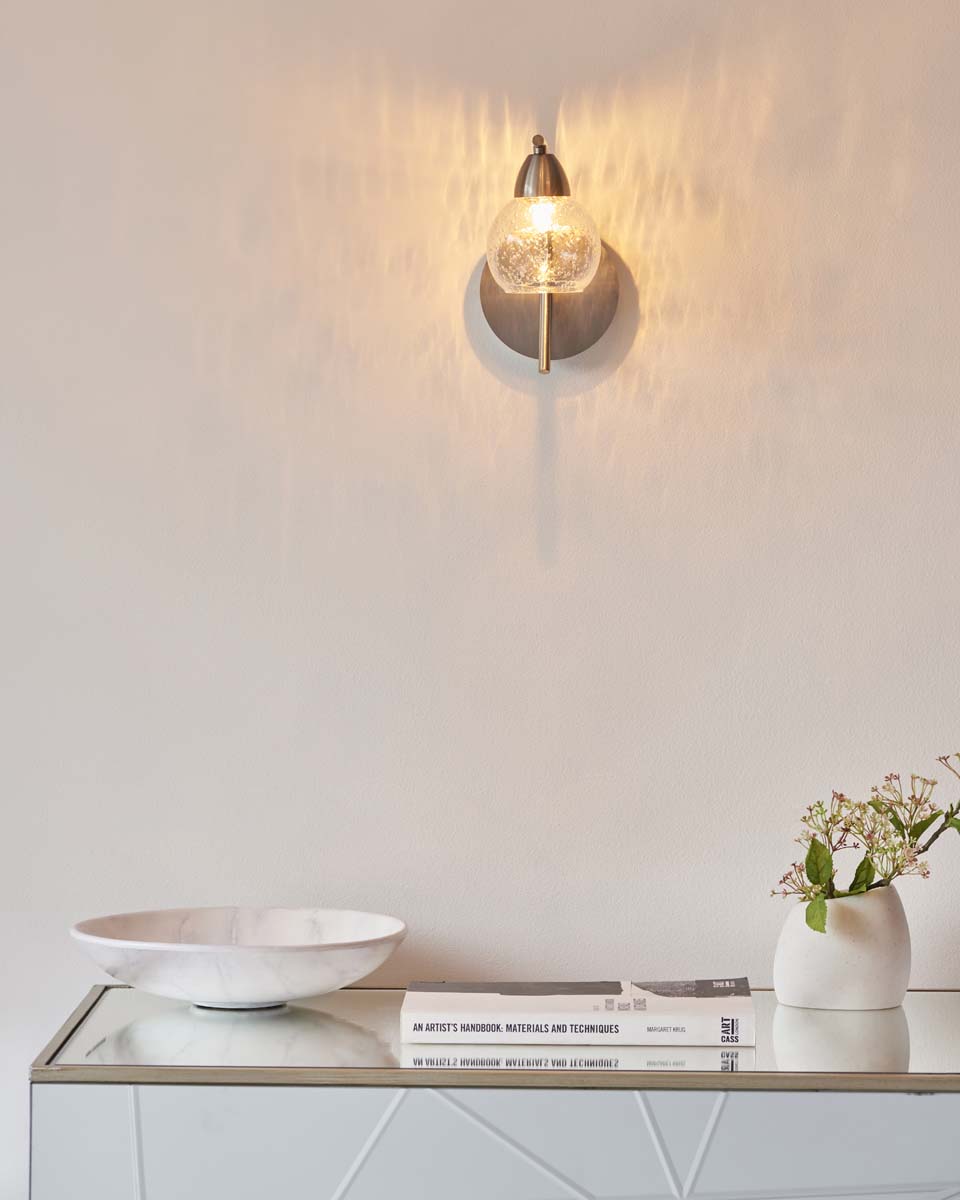 Pagazzi Callen Satin Nickel Wall Light