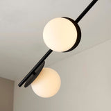 Pagazzi Satellite 4 Light Black Semi Flush Ceiling Light