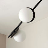 Pagazzi Satellite 4 Light Black Semi Flush Ceiling Light