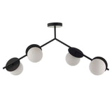 Pagazzi Satellite 4 Light Black Semi Flush Ceiling Light