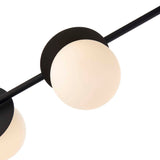 Pagazzi Satellite 4 Light Black Semi Flush Ceiling Light