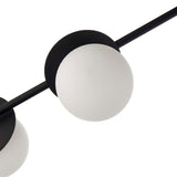 Pagazzi Satellite 4 Light Black Semi Flush Ceiling Light