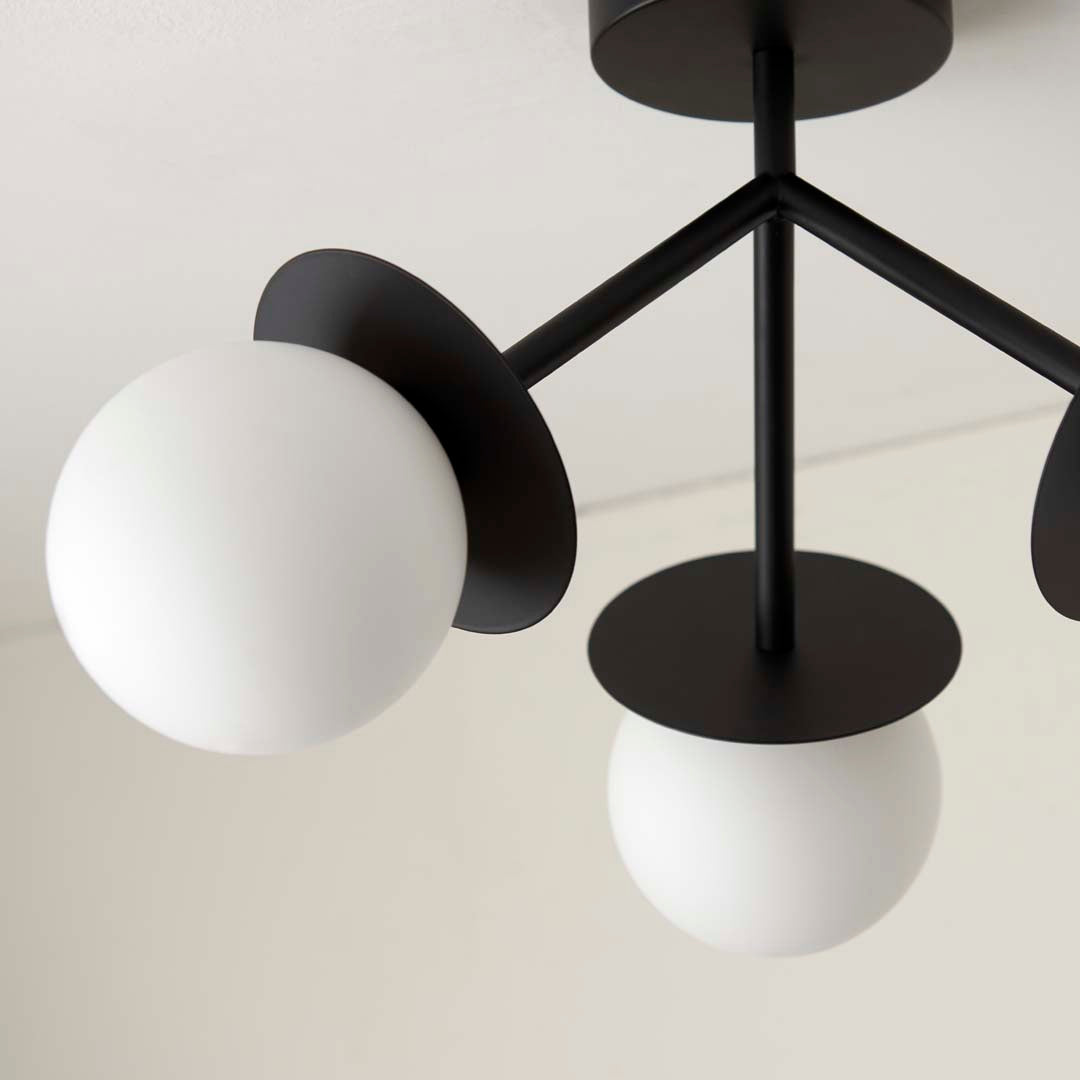 Pagazzi Satellite 3 Light Semi Flush Ceiling Light