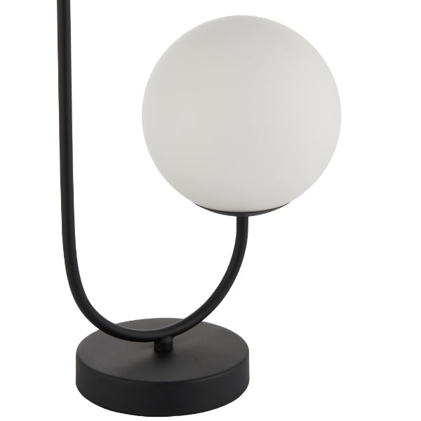 Pagazzi Patton 2 Light Matt Black Table Lamp