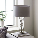 Pagazzi Lyla Satin Nickel Table Lamp