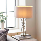 Pagazzi Lyla Satin Nickel Table Lamp