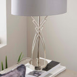 Pagazzi Lyla Satin Nickel Table Lamp
