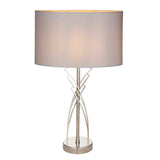 Pagazzi Lyla Satin Nickel Table Lamp