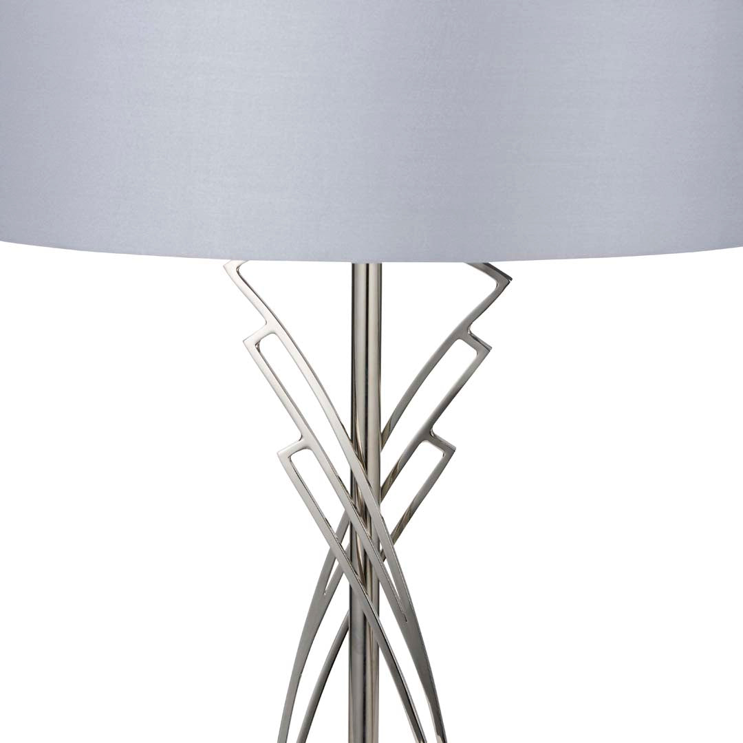 Pagazzi Lyla Satin Nickel Table Lamp