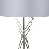 Pagazzi Lyla Satin Nickel Table Lamp