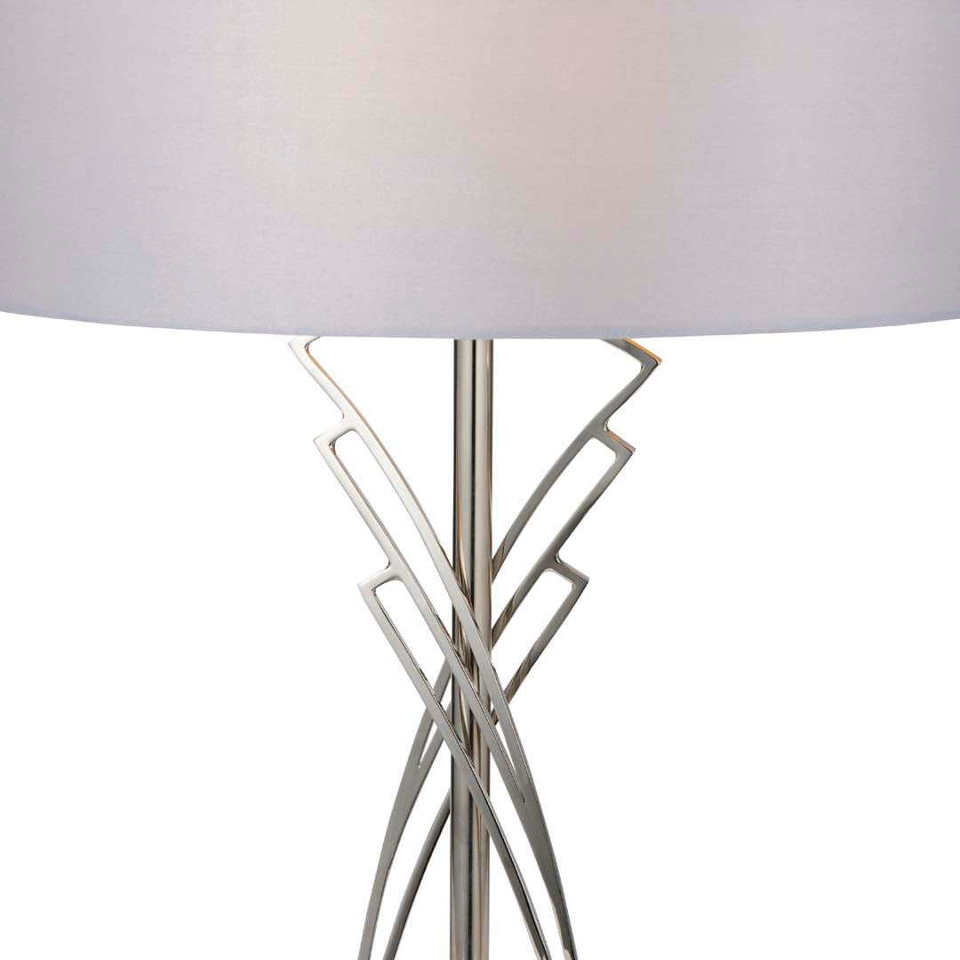 Pagazzi Lyla Satin Nickel Table Lamp