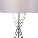 Pagazzi Lyla Satin Nickel Table Lamp