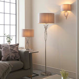 Pagazzi Lyla Satin Nickel Table Lamp