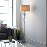 Pagazzi Lyla Satin Nickel Floor Lamp