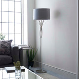 Pagazzi Lyla Satin Nickel Floor Lamp