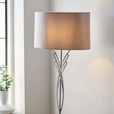 Pagazzi Lyla Satin Nickel Floor Lamp