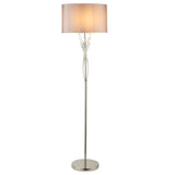 Pagazzi Lyla Satin Nickel Floor Lamp