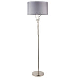 Pagazzi Lyla Satin Nickel Floor Lamp