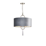 Pagazzi Tassel Satin Nickel Ceiling Pendant