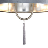 Pagazzi Tassel Satin Nickel Ceiling Pendant