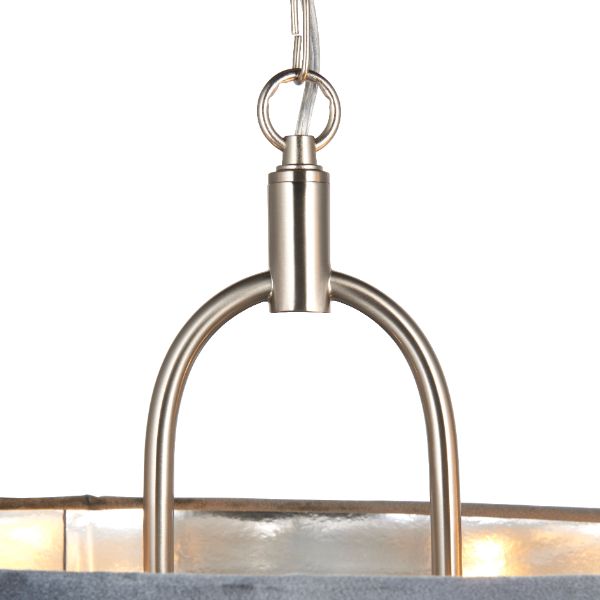 Pagazzi Tassel Satin Nickel Ceiling Pendant