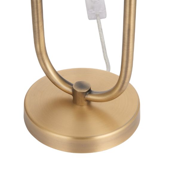 Pagazzi Tassel Antique Brass Table Lamp