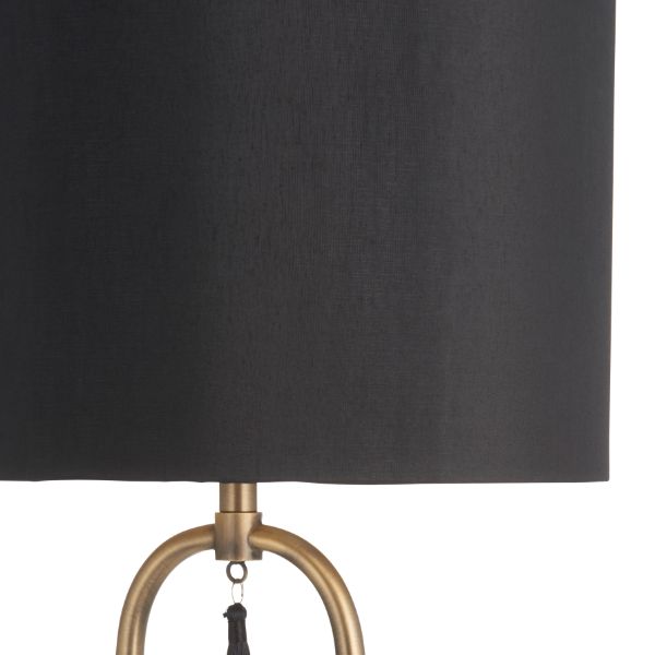 Pagazzi Tassel Antique Brass Table Lamp