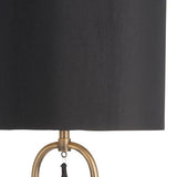 Pagazzi Tassel Antique Brass Table Lamp